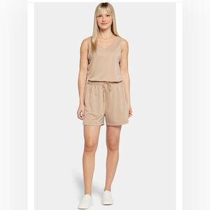 Large Or Xl 2 Piece Set Loungewear Women's Tan Sleepwear Set